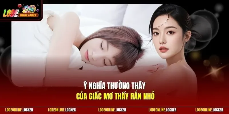 Ý nghĩa thường thấy của giấc mơ thấy rắn nhỏ 